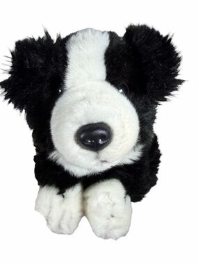 Keel Toys JESS BORDER COLLIE Dog Puppy Plush Soft Toy Stuffed Animal Black White